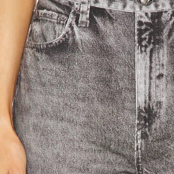 Rag & bone Miramar Shea High Rise Full Relaxed in Raven in Gray - Picture 8 of 8